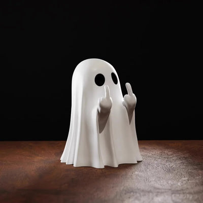 Cute Halloween Ghost Funny Middle Finger Spoof Resin - BUY 1 GET 1 FREE- Desktop Small Decorative Ghost