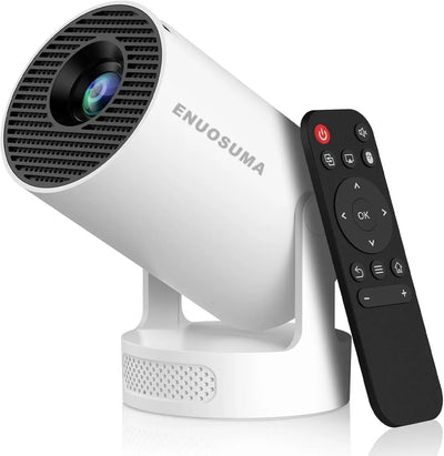 Mini Portable Projector with Wifi6 and Bluetooth, 4K Projector Support 5w Sound Base Speaker, 160 ANSI, Android 11, Auto Vertical Keystone 210°Rotatable Proyector for Home Bedroom Outdoor HY300 ULTRA