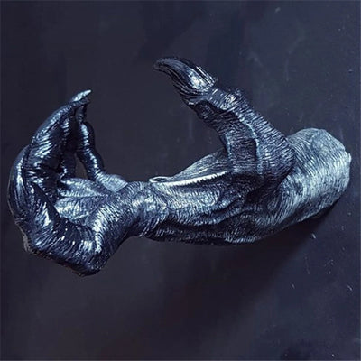 Witch's Demon Hand Wall Hanging – Resin Retro Art Sculpture for Aesthetic Home Decor - Ikimsoft