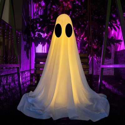 Hanging Swing Ghost Halloween Decor with String Lights and remote control